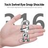 Necmetu Snap Shackle Sailing Halyard, 316 Stainless Steel Clevis Swivel Jaw Swivel Shackle, Quick Release Snap Hook for Sailing Rigging Shackles (3-1/2 Inch - 2Pcs) view 4