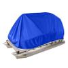 21-24 ft Dark Blue Pontoon Boat Heavy Duty Trailerable Boats Cover with Storage Bag Replacement for Pontoon Deck Boats Beam Width Up to 102in view 1
