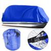 21-24 ft Dark Blue Pontoon Boat Heavy Duty Trailerable Boats Cover with Storage Bag Replacement for Pontoon Deck Boats Beam Width Up to 102in view 2
