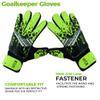 EFAH SPORTS Soccer Goalkeeper Gloves for Kids Boys Children Youth Football Goalie Gloves with Super Grip Protection Palms (Size 7 Suitable for Size S-M Adult, Fluorescent Yellow) view 3