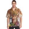 visesunny Hawaiian Shirt for Men Retro Wine Red Grape Short Sleeve Beach Summer Casual Button Down Aloha Shirt Quick Dry view 1