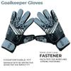 EFAH SPORTS Soccer Goalkeeper Gloves for Kids Boys Children Youth Football Goalie Gloves with Strong Grips (Size 7 Suitable for Size S-M Adult, Grey) view 3