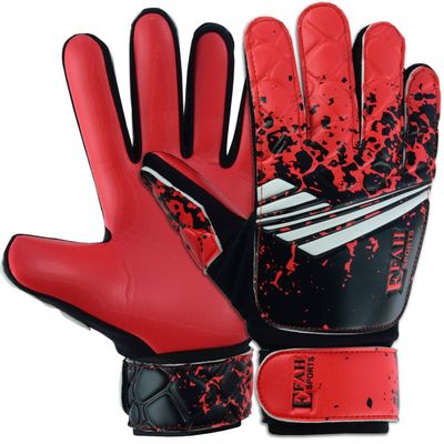 EFAH SPORTS Soccer Goalkeeper Gloves for Kids Boys Children Youth Football Goalie Gloves with Super Grip Protection Palms (Size 8 Suitable for Size M-L Adult, Red)