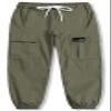 Cromoncent Girls Womens Cargo Pants Elastic Waist Lightweight Outdoor Jogger Pants Army Green 13-14 Years view 1