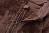 Baby Boy's Fleece Snowsuits Cute Bear Cartoon Jumpsuits Winter Hooded Rompers With Zipper Brown 3-6M view 3