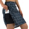 ANIVIVO Women's Skorts Skirts 20" Knee Length,Long Tennis Golf Sports Casual Skirts with High Waisted Zipper Pockets(Grey Leaf,M) view 3
