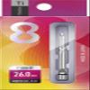 Target Darts 8 Flight 26mm Fixed Slim Titanium Dart Shafts Flight System, Silver view 2