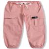 Cromoncent Girls Womens Cargo Pants Elastic Waist Lightweight Outdoor Jogger Pants Pink 13-14 Years view 1