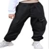 Cromoncent Womens Cargo Pants Elastic Waist Lightweight Outdoor Jogger Pants, 1# Black, XXL view 2