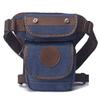 Canvas Waist Pack Drop Leg Bag for Men Tactical Hiking Travel Outdoor Climbing Motorcycle Bike Rider Cycling Fanny Pouch (Blue) view 1