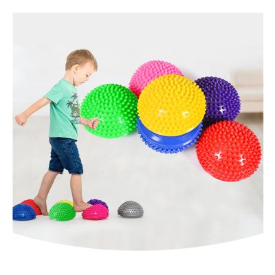 HUAHUA Stepping Stones Children's Balance Training Ball 8-Piece Set, Sensory Integration Training Equipment Stepping Stone for Kindergarten Early Education