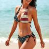 Homokoir Women's Bikini Swimsuits American Flag Bathing Suits for Women Two Piece Bikini,Color3,XS view 4