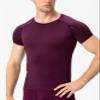 3 Pack Men's Compression Shirts Short Sleeve Workout T-Shirt Cool Dry Undershirts Baselayer Sport Cool Shirt Running Tops view 3