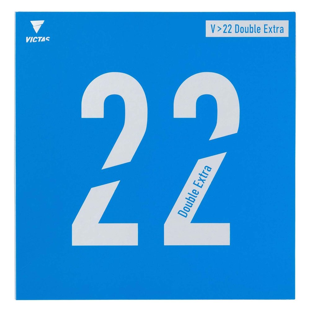 VICTAS Table Tennis Rubber V>22 Double Extra Soft Back Black (0020) 2.0 200070