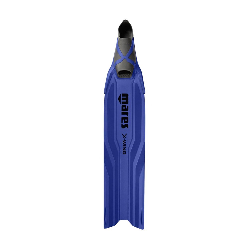Mares X-Wing Freediving Fins | Tapered-Blade V-Tip Soft Swimming Fins for Freediving & Spearfishing, Blue, 38