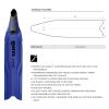 Mares X-Wing Freediving Fins | Tapered-Blade V-Tip Soft Swimming Fins for Freediving & Spearfishing, Blue, 38 view 2