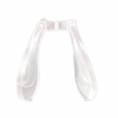 ExactFitt Silicon Rubber Screw In Bridge Saddle Conjoined Glass Nose Pads Pieces Buds for Oakley Eyeglasses Glasses Frames BT431 (Clear - 1 Pair)