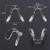 ExactFitt Silicon Rubber Screw In Bridge Saddle Conjoined Glass Nose Pads Pieces Buds for Oakley Eyeglasses Glasses Frames BT431 (Clear - 1 Pair) view 2