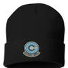 ALLNTRENDS Capsule Corp Embroidered Beanie Warm Hat Winter Cap Adult Graphic Anime Hat (Black) view 1