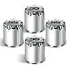 CartClan Golf Cart SS Wheel Center Cap Cover Fits 2.65" Dia Bore Wheel Rim SS Chrome Plastic Center Caps for EZGO Golf Cart Wheel-4 Packs view 1