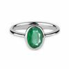 925 SterlingSilver Handmade Natural Certified5 Ct EmeraldStone Ring US11.5 view 1
