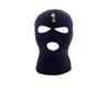 Champagne Ski Mask Bottle Embroidered Three Hole Mask Full Face Cover Knitted Balaclava Warm Hat Adult Graphic Hat (Navy Blue)