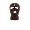 Champagne Ski Mask Bottle Embroidered Three Hole Mask Full Face Cover Knitted Balaclava Warm Hat Adult Graphic Hat (Brown)