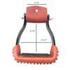 AJ Tack Black Aluminum Barrel Racing Stirrups view 2