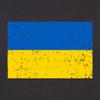 3X-Large Black Mens Ukraine Flag | Vintage Style, Ukrainian Pride Deluxe Soft T-Shirt view 3