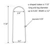 Heavy Duty Trampoline Stakes Anchors High Wind Stakes U- Shaped Sharp Ends Ground Anchor Galvanized Steel 11.8inch Safety Stakes for Soccer, Tents and Garden Decorations view 3