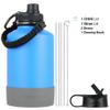 Drinco Stainless Steel Water Bottle Spout Lid Vacuum Insulated Double Wall Water Bottle Wide Mouth (64oz 40oz 32oz 22oz 18oz 14oz) Leak Proof Keep Cold Sport Camping Hiking (64 oz, 64oz Royal Blue) view 2