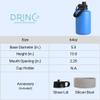 Drinco Stainless Steel Water Bottle Spout Lid Vacuum Insulated Double Wall Water Bottle Wide Mouth (64oz 40oz 32oz 22oz 18oz 14oz) Leak Proof Keep Cold Sport Camping Hiking (64 oz, 64oz Royal Blue) view 3