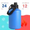 Drinco Stainless Steel Water Bottle Spout Lid Vacuum Insulated Double Wall Water Bottle Wide Mouth (64oz 40oz 32oz 22oz 18oz 14oz) Leak Proof Keep Cold Sport Camping Hiking (64 oz, 64oz Royal Blue) view 4