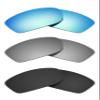 Littlebird4 Polarized Lenses Replacement for Oakley Fives (4+1) Squared 2008 Sunglasses - 3 Packs (Black+Titanium+Blue) view 1