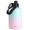 DRINCO Stainless Steel Water Bottle Spout Lid Vacuum Insulated Double Wall Water Bottle Wide Mouth (64oz 40oz 32oz 22oz 18oz 14oz) Leak Proof Keep Cold Sport Camping Hiking (64 oz, 64oz Macaron) view 1