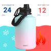 DRINCO Stainless Steel Water Bottle Spout Lid Vacuum Insulated Double Wall Water Bottle Wide Mouth (64oz 40oz 32oz 22oz 18oz 14oz) Leak Proof Keep Cold Sport Camping Hiking (64 oz, 64oz Macaron) view 4
