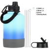 DRINCO Stainless Steel Water Bottle Spout Lid Vacuum Insulated Double Wall Water Bottle(64oz 40oz 32oz 22oz 18oz 14oz) Leak Proof Keep Cold Sport Camping Hiking (64 oz, 64oz Morning Sky Blue) view 2