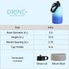 DRINCO Stainless Steel Water Bottle Spout Lid Vacuum Insulated Double Wall Water Bottle(64oz 40oz 32oz 22oz 18oz 14oz) Leak Proof Keep Cold Sport Camping Hiking (64 oz, 64oz Morning Sky Blue) view 3