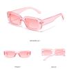 IKANOO Retro Rectangle Sunglasses for Women Men Small Square Frame Trendy Y2K 90s Black Sunglasses (Pink) view 2