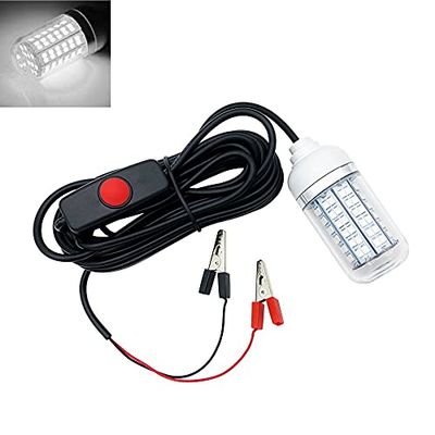 GSYFDZSWZX Fengyan Home Bulbs LED Underwater Fishing Light 12V Fishing Light 108pcs 2835 Lures Fish Finder Lamp Attracting Prawns Squid Krill (4 Colors) Household Lamp (Emitting Color : White)