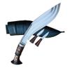EGKH-Authentic Handmade Khukuri-12 Inch 3 Fuller Kukri Survival Knife, Military Hunting Survival Fixed Blade Leather Knife-Hand made In Nepal view 1