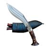 EGKH-Authentic Handmade Khukuri-12 Inch 3 Fuller Kukri Survival Knife, Military Hunting Survival Fixed Blade Leather Knife-Hand made In Nepal view 2