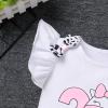My 3rd Birthday Cow Tutu Skirt & Headband - Toddler Girl Cake Smash Outfit - Farm Animal Birthday Party Supplies - Moo Moo I'm Three White view 4
