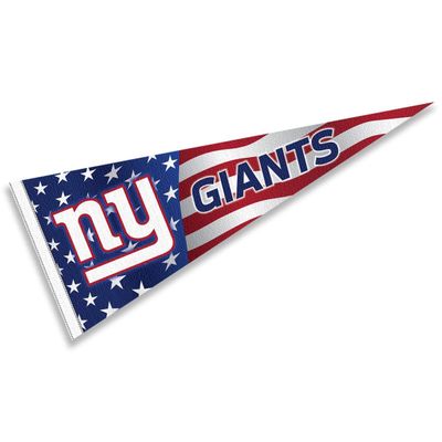 New York Giants Nation USA Americana Stars and Stripes Pennant Banner Flag