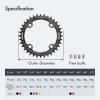 DJC Bike Chainring 104mm BCD Round/Oval MTB 104BCD 7/8/9/10/11/12 Speed Narrow Wide Tooth Aluminum 7075 Super Lightweight 30T 32T 34T 36T 38T 40 42 DH XC Trail Fat Bike ebike (1# Round Black, 48T) view 3