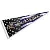 Baltimore Ravens Nation USA Americana Stars and Stripes Pennant Banner Flag view 1