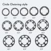 DJC Bike Chainring 104mm BCD Round/Oval MTB 104BCD 7/8/9/10/11/12 Speed Narrow Wide Tooth Aluminum 7075 Super Lightweight 30T 32T 34T 36T 38T 40 42 DH XC Trail Fat Bike ebike (1# Round Black, 50T) view 4