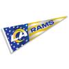 Los Angeles Rams Nation USA Americana Stars and Stripes Pennant Banner Flag view 1