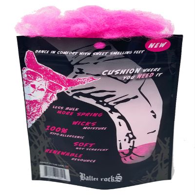 BALLET ROCKS Unisex Toe Candy Scented Alpaca Foot and Toe Cushion (Cotton Candy Pink)