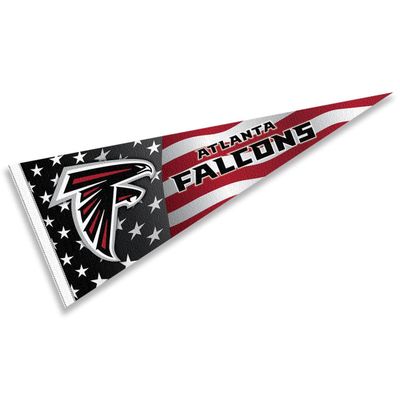 Atlanta Falcons Nation USA Americana Stars and Stripes Pennant Banner Flag